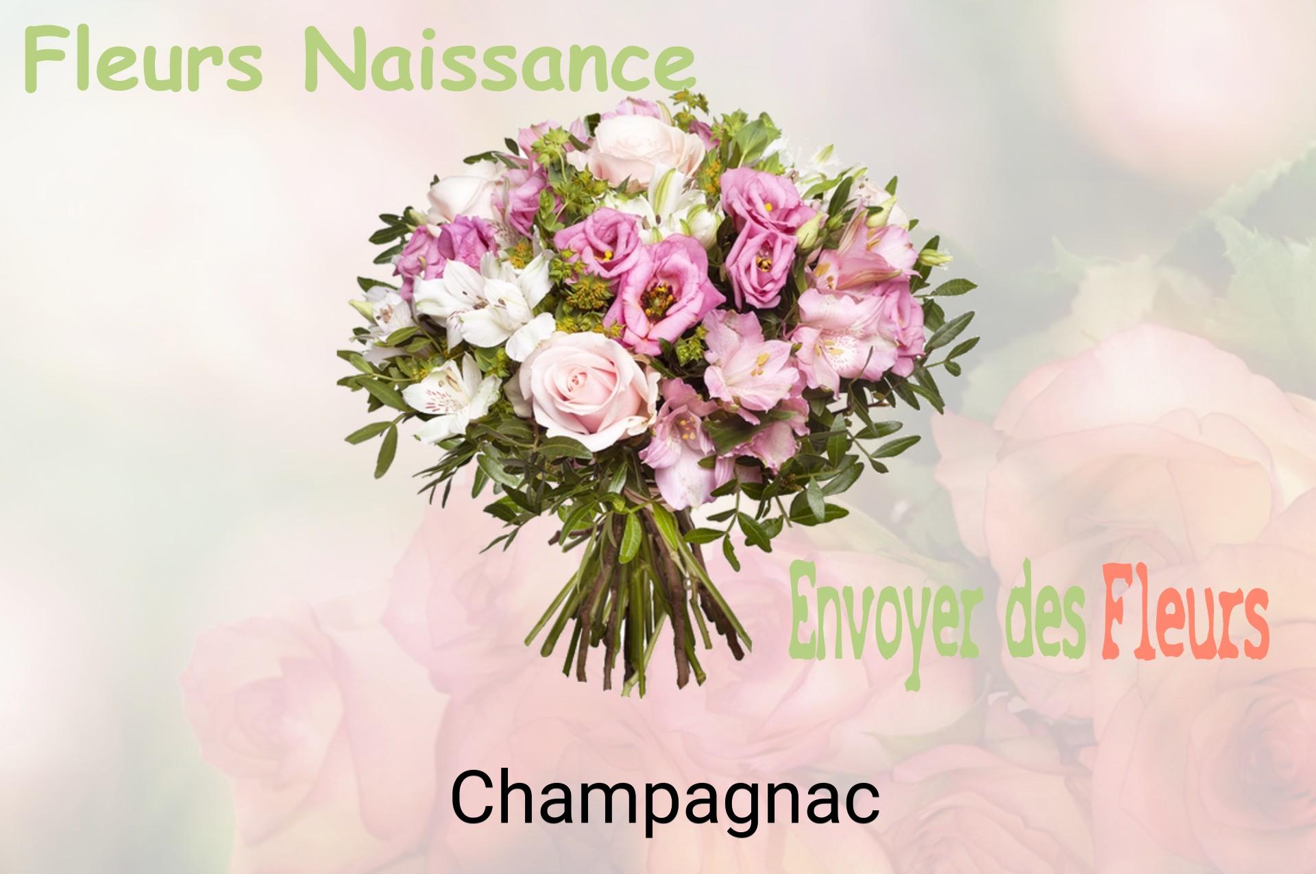 Bouquet de fleurs de naissance livré à Champagnac